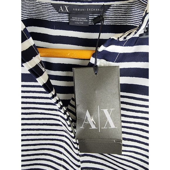 Armani Exchange Striped Women's XXS New - Picture 3 of 6